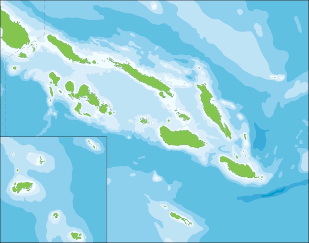 Karte von salomonen
