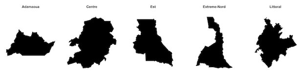 Karten der Küste des Adamaoua Centre Est Extreme Nord