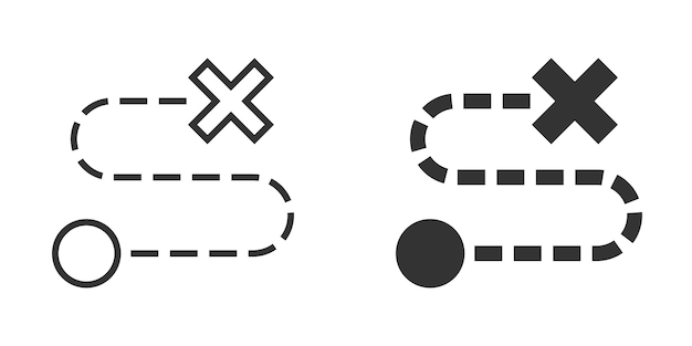 Karten-Pin-Symbol im flachen Stil, GPS-Navigationsvektordarstellung auf weißem, isoliertem Hintergrund. Lokalisieren Sie die Position des Geschäftskonzepts