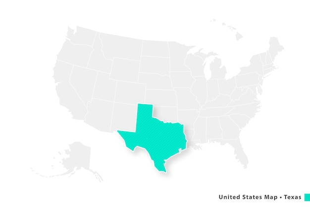 Karten Vereinigte Staaten, Texas