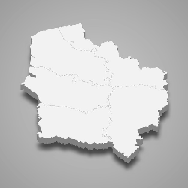 Kartenregion von frankreich