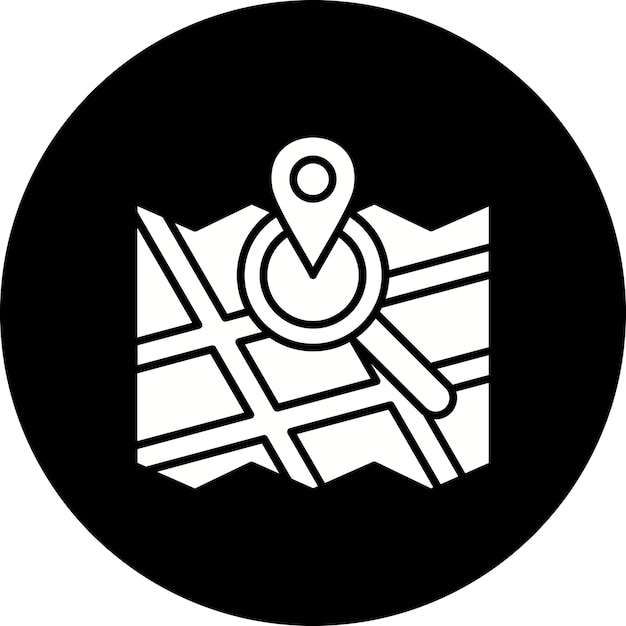 Vektor kartensuche-symbol