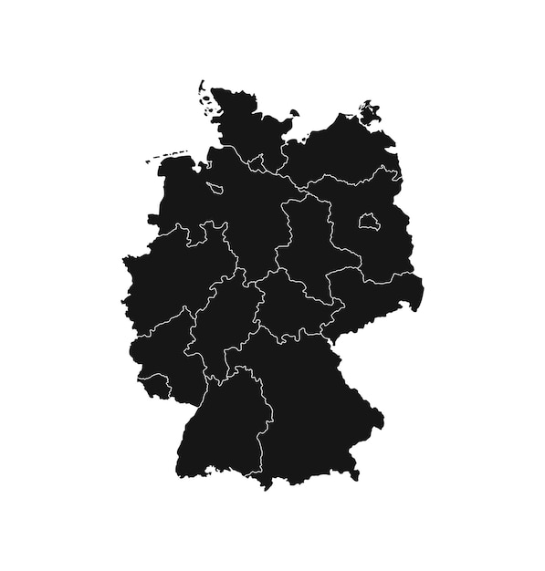 Kartenvektor-Symbol von Deutschland