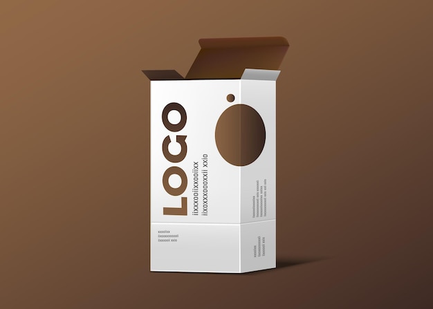 Kartons rechteckige Verpackungskisten Mockups für Ihr Design