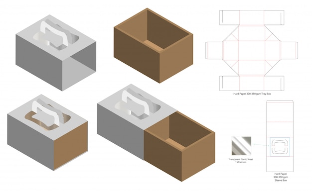 Kartonverpackung gestanzte schablonendesign