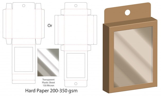 Kartonverpackung gestanzte schablonendesign