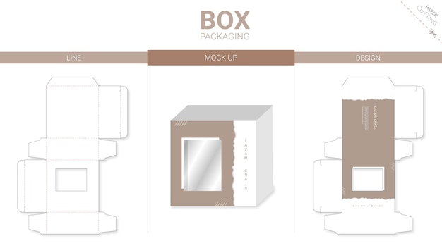 Kartonverpackung und gestanzte schablone