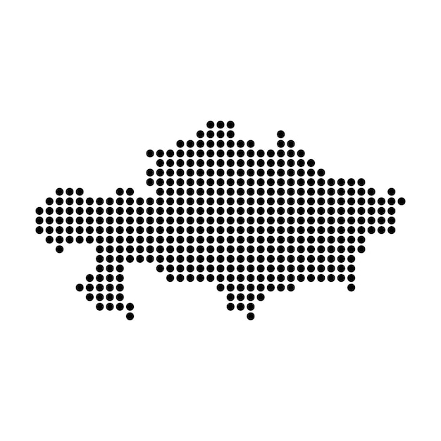 Vektor kasachstan-karten-symbol