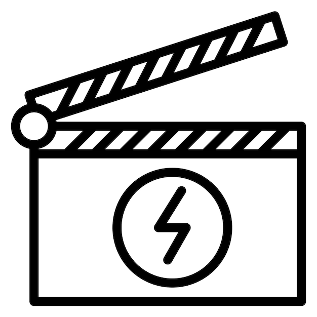 Katastrophen-ikonen-vektorbild kann für filmgenres verwendet werden