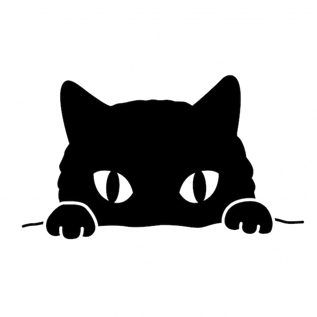 Katze charakter cartoon symbol kätzchen