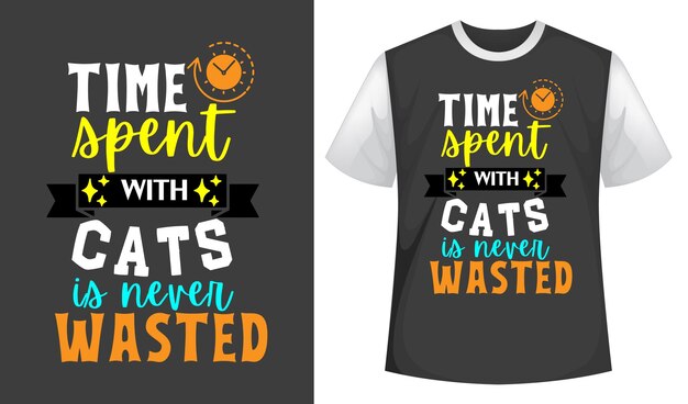 Katze-SVG-Bundle, Katze-SVG-Datei, Katze SVG Cricut, Katze-T-Shirts, Katze-Typografie-Vektor-Design, Katze-Geschenke