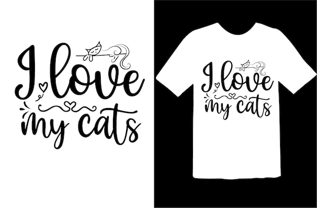 Vektor katze-svg-t-shirt-design