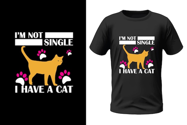 Vektor katzen-t-shirt-design