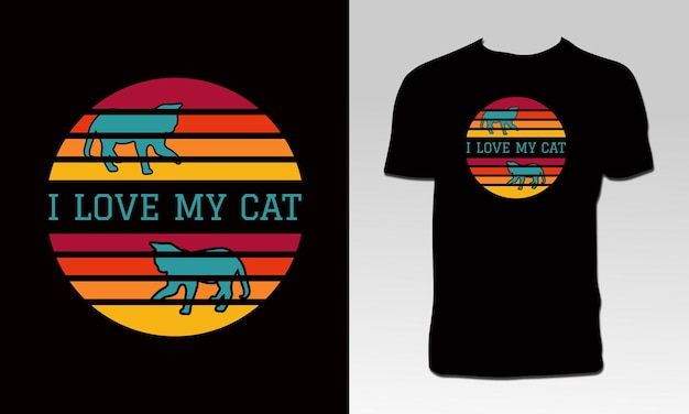 Katzen-t-shirt-design