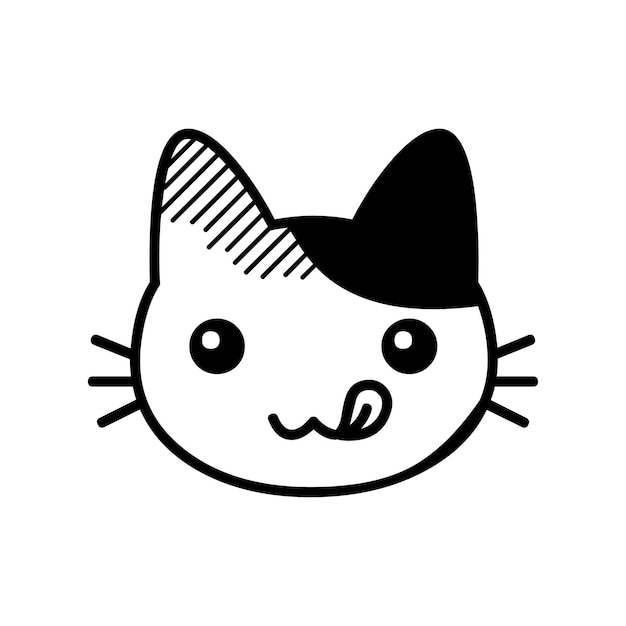 Katzen-tier-vektor-emoji