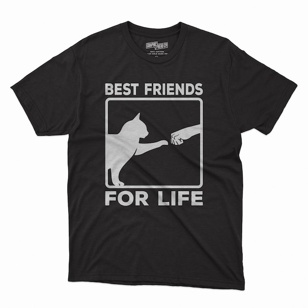 Katzen-Vektor T-Shirt-Design-Illustration