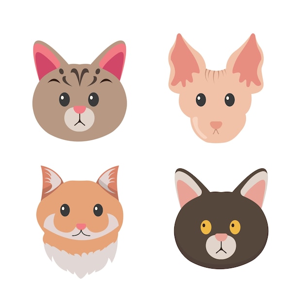 katzenkarikaturhaustiercharakterillustration
