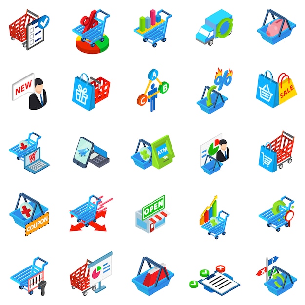 Kauf shop-icon-set