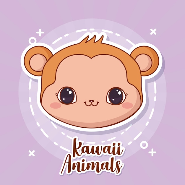 Kawaii affe symbol