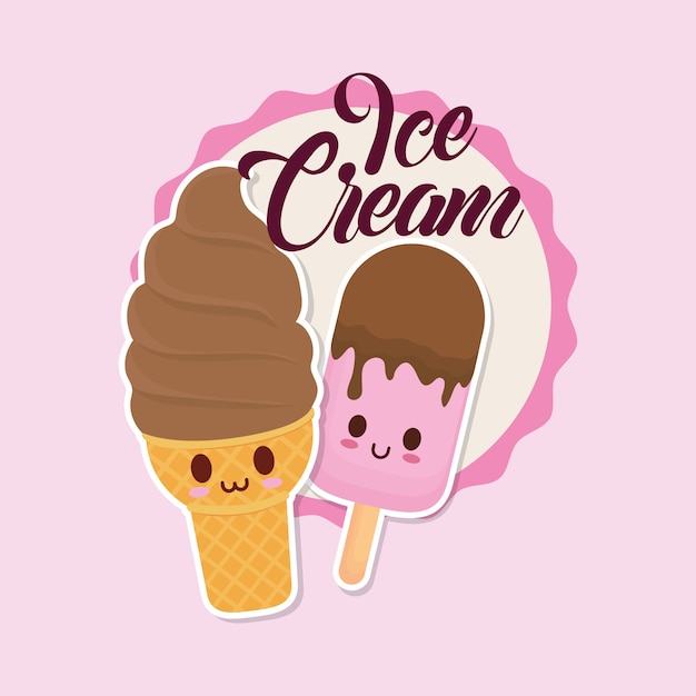 Kawaii eiscreme