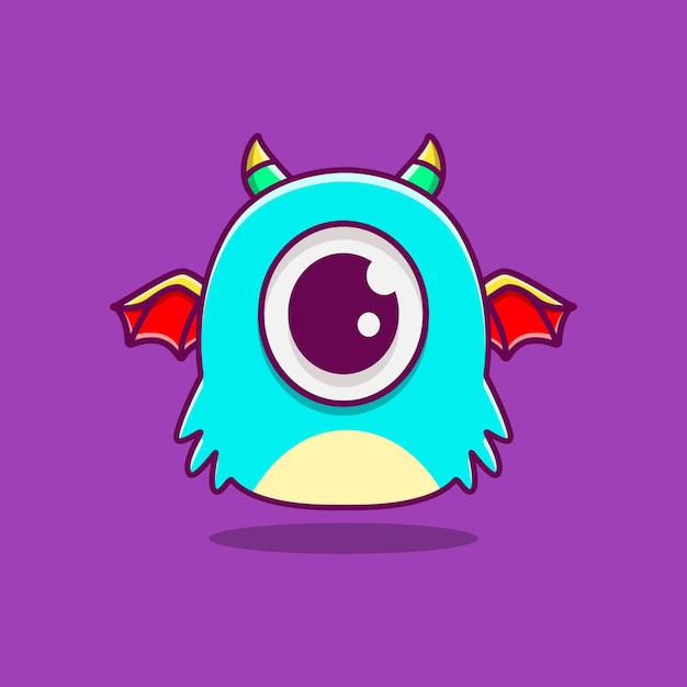 Kawaii gekritzel monster cartoon design