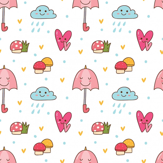 Kawaii nahtlose hintergrund