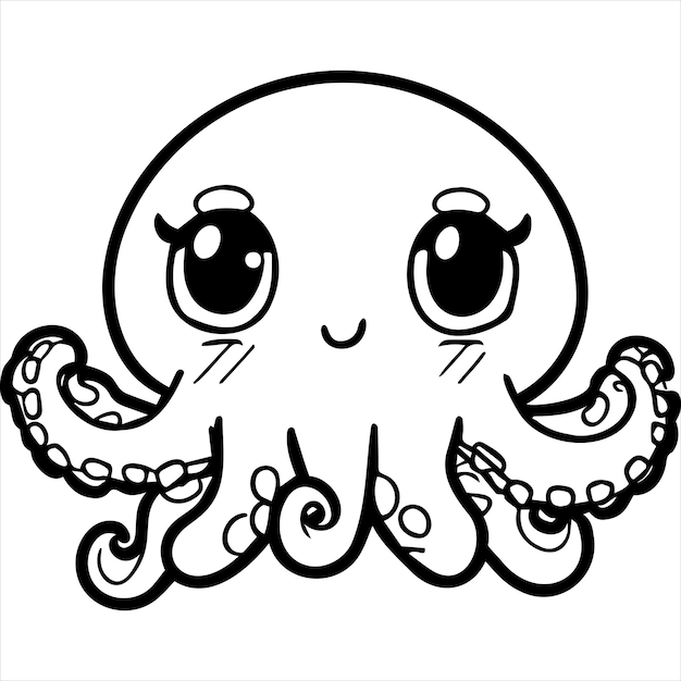 Vektor kawaii oktopus malseite_4