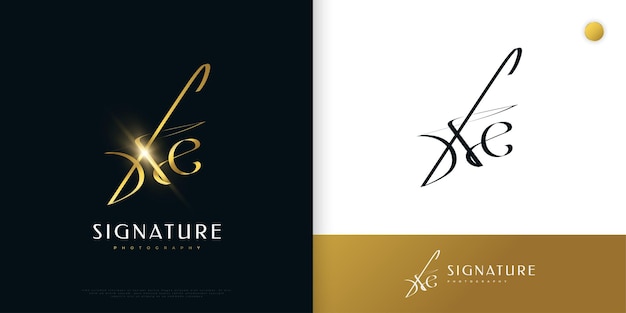 Kc initial signature logo design mit eleganter und minimalistischer goldener handschrift stil initial k und c logo design für hochzeitsmodeschmuck boutique und business brand identity