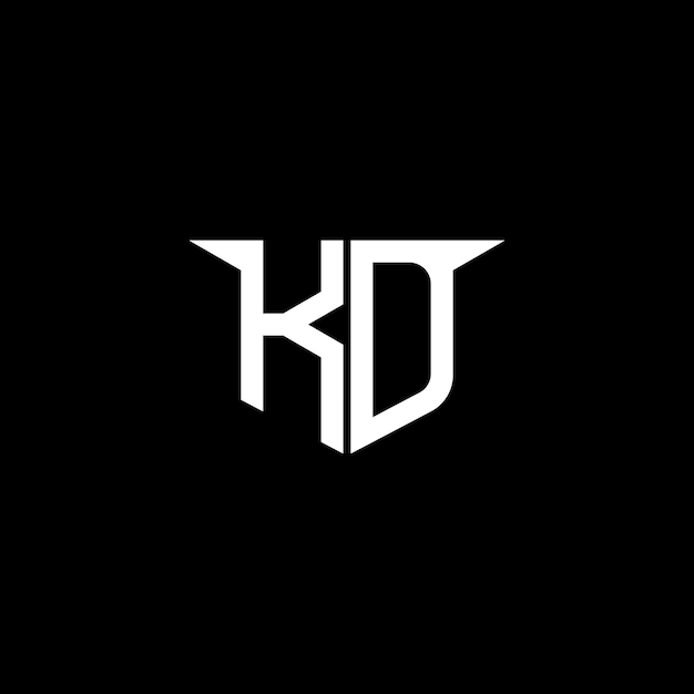 KD Modern Construction Logo mit symmetrischem Design