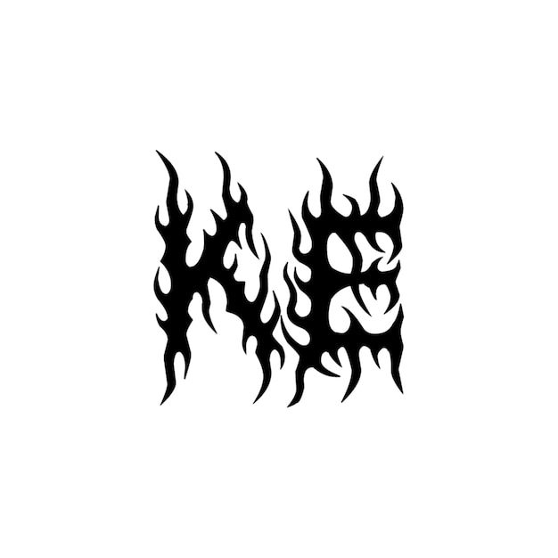 KE-Monogramm-Logo-Design, Buchstabe, Text, Name, Symbol, einfarbig, Logo, Alphabet, Zeichen, einfaches Logo