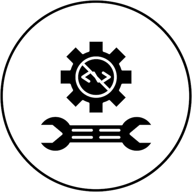 Kein Code Werkzeug-Symbol Vektorbild Kann für No Code verwendet werden