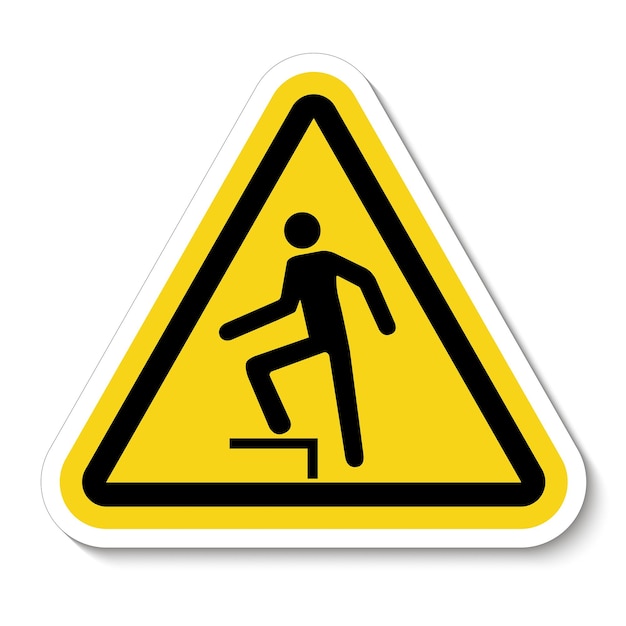 Kein Schritt-Symbol auf weißem Hintergrund