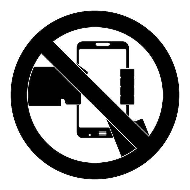 Vektor kein smartphone-symbol verwenden