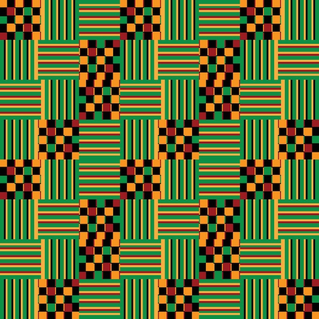 Kente nahtloses digitales muster