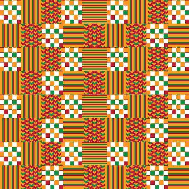 Kente nahtloses digitales muster