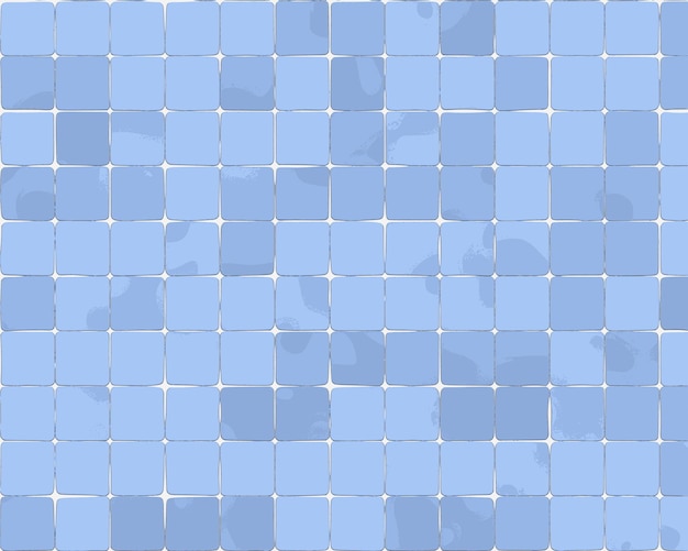 Keramikfliesen ein blaues Mosaik. einfache Textur