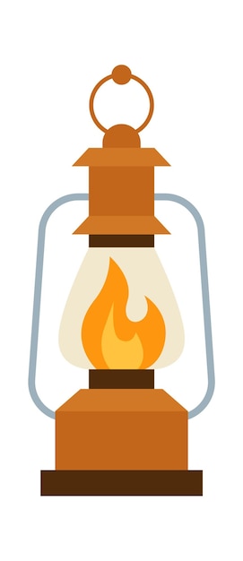 Vektor kerosinlampe campinggeräte-symbol vektor-illustration