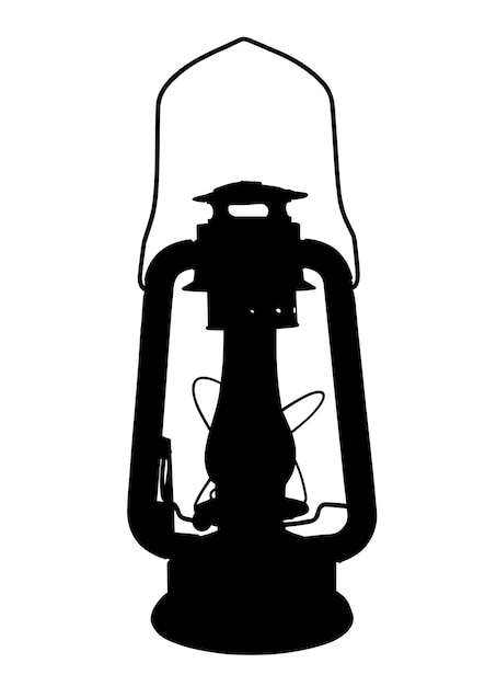 Vektor kerosinpfote silhouette isoliert auf weißem hintergrund vektor-illustration im flachen stil
