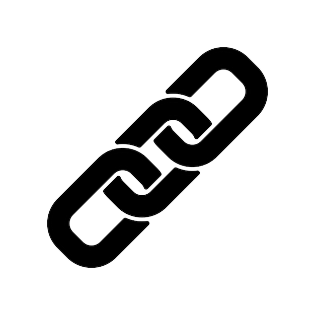 Kettensymbol, Vektorvorlage, Logo, trendige Kollektion, flaches Design