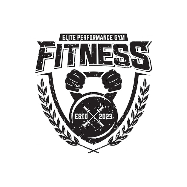 Kettlebell-fitness-logo-vektorvorlage