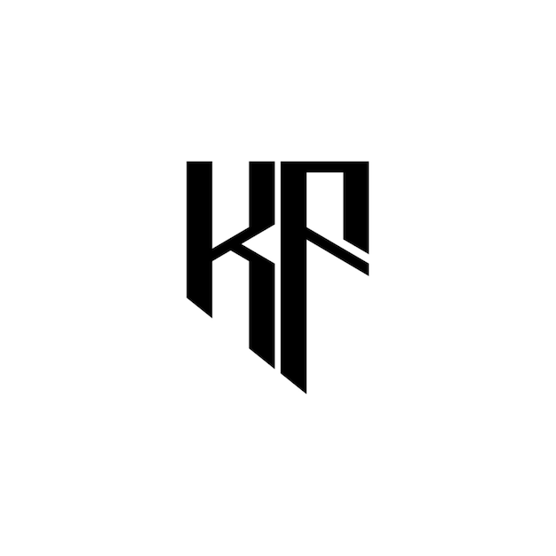 KF-Monogramm-Logo-Design, Buchstabe, Text, Name, Symbol, monochromes Logo, Alphabet-Zeichen, einfaches Logo
