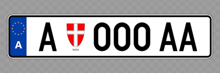 Vektor kfz-kennzeichen