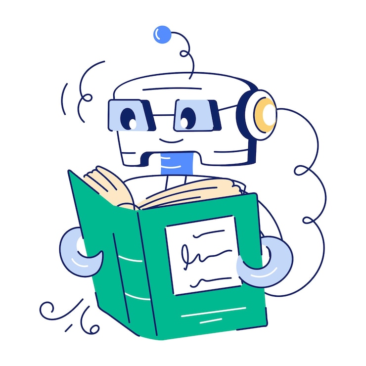 Vektor ki-innovationen handgezeichnete illustration