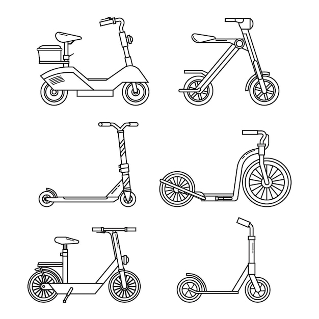 Vektor kick scooter line set