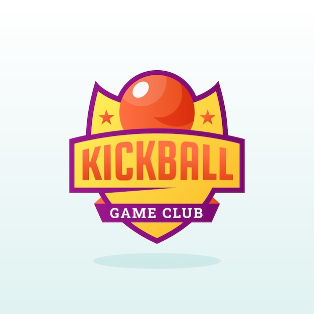 Vektor kickball-club-logo-design