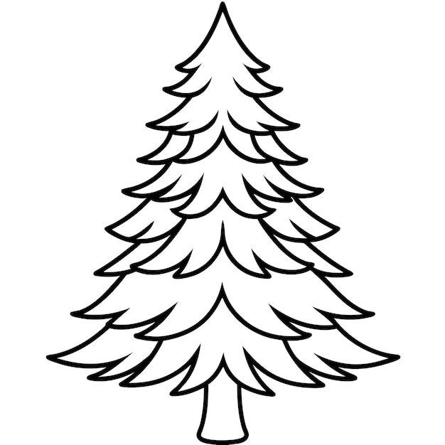 Tannenbaum Umriss & Mehr: Die Magische Welt der Ausmalbilder – Kostenlos zum Download!