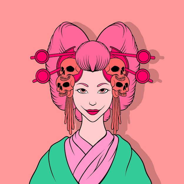 Killer geisha illustration