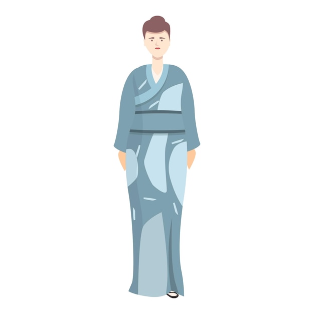 Vektor kimono-symbol cartoon-vektor asiatische frau personenkostüm