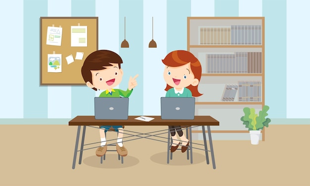 Kinder auf Online-Lern-Bildungskursen 2