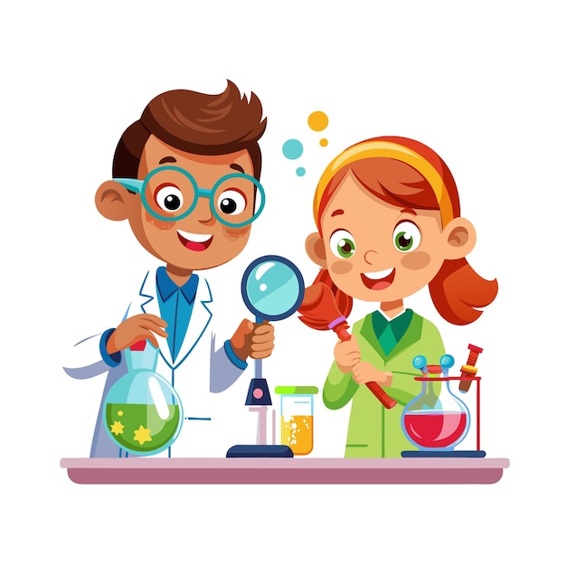 Kinder-Momente-Vektor-Illustrationskonzept